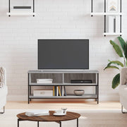 Tv-meubel 100x35x45 cm bewerkt hout grijs