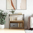 Boekenrek 80x30x78.5 cm bewerkt hout ijzer sonoma eiken