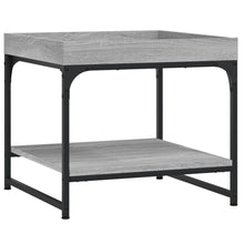 Salontafel 49,5X49,5X45 Cm Bewerkt Hout Eikenkleur 49.5 x 49.5 x 45 cm Grijs sonoma