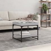 Salontafel 49,5x49,5x45 cm bewerkt hout grijs