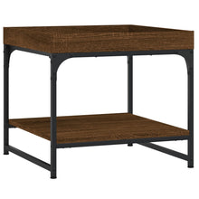 Salontafel 49,5X49,5X45 Cm Bewerkt Hout Bruin Eikenkleur 49.5 x 49.5 x 45 cm Bruineiken