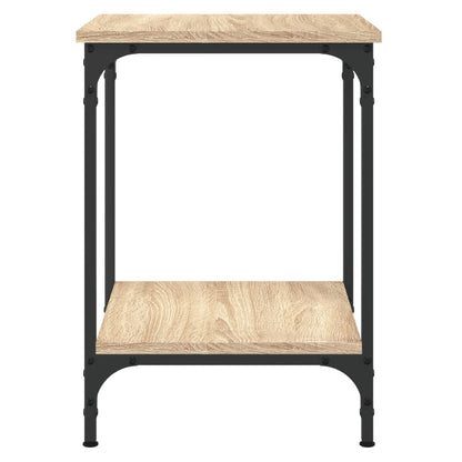 Salontafel Bewerkt Hout Kleurig 40 x 40 x 55 cm Sonoma eiken