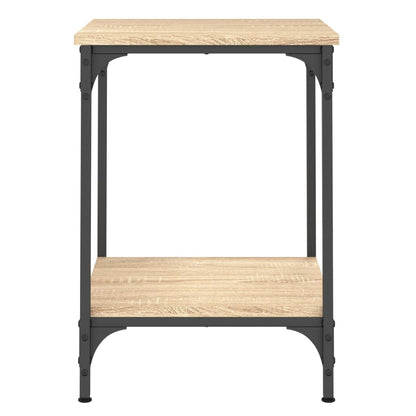 Salontafel Bewerkt Hout Kleurig 40 x 40 x 55 cm Sonoma eiken