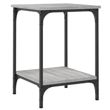 Salontafel Bewerkt Hout Eikenkleurig 40 x 40 x 55 cm Grijs sonoma