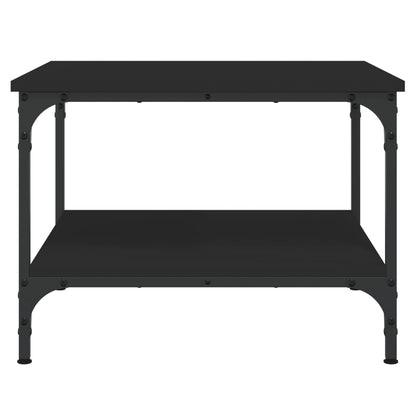 Salontafel Bewerkt Hout 55 x 55 x 40 cm Zwart