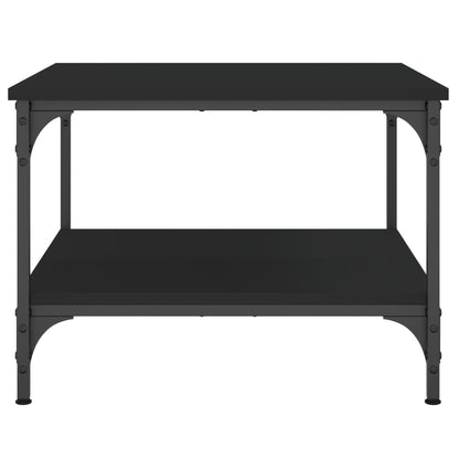 Salontafel Bewerkt Hout 55 x 55 x 40 cm Zwart