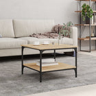Coffee table 55x55x40 cm treated wood Sonoma oak-coloured