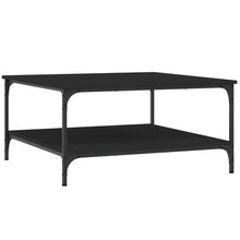 Salontafel Bewerkt Hout 80 x 80 x 40 cm Zwart