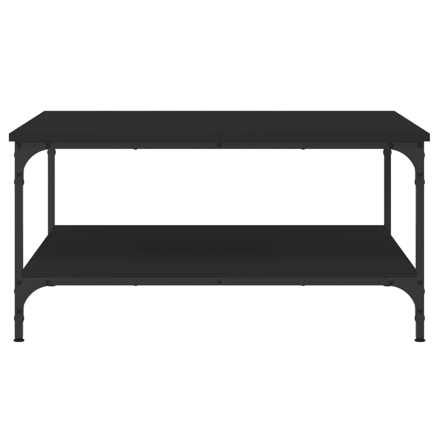 Salontafel Bewerkt Hout 80 x 80 x 40 cm Zwart
