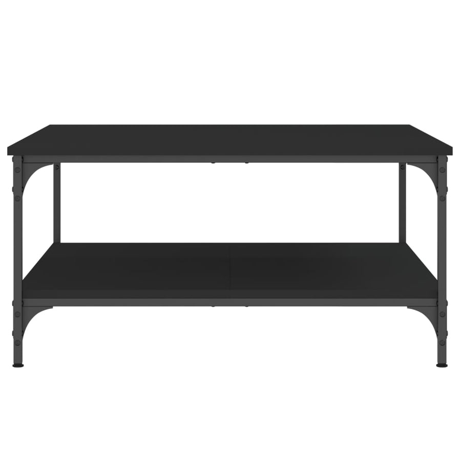 Salontafel Bewerkt Hout 80 x 80 x 40 cm Zwart