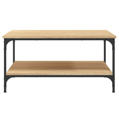 Salontafel Bewerkt Hout Kleurig 80 x 80 x 40 cm Sonoma eiken