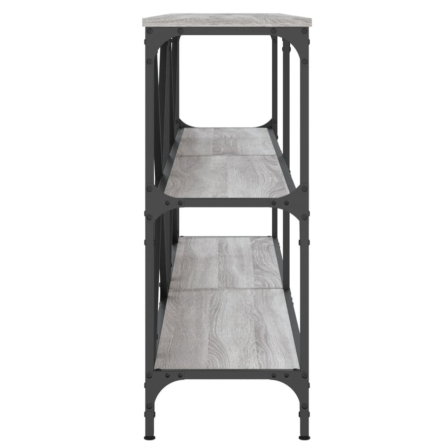 Wandtafel 160X30X75 Cm Bewerkt Hout En Ijzer Grijs Sonoma Eiken