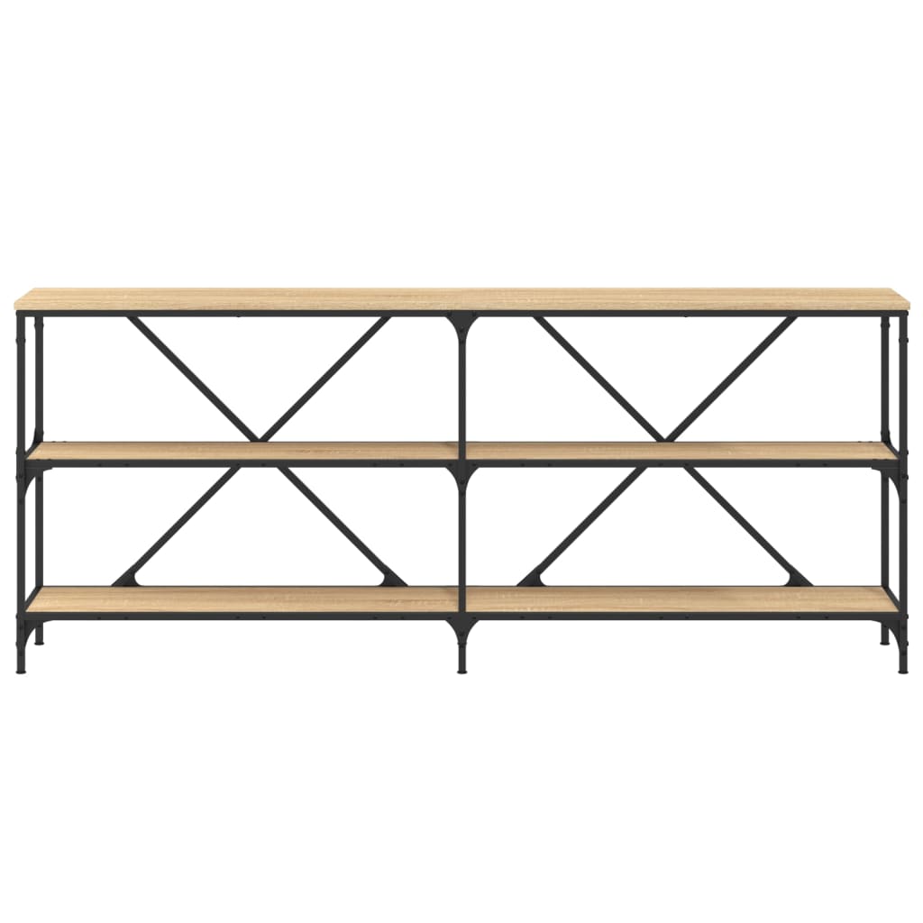 Wandtafel 180X30X75 Cm Bewerkt Hout En Ijzer Sonoma Eikenkleur