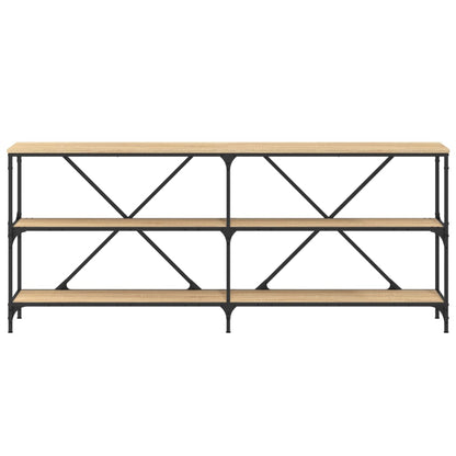 Wandtafel 180X30X75 Cm Bewerkt Hout En Ijzer Sonoma Eikenkleur