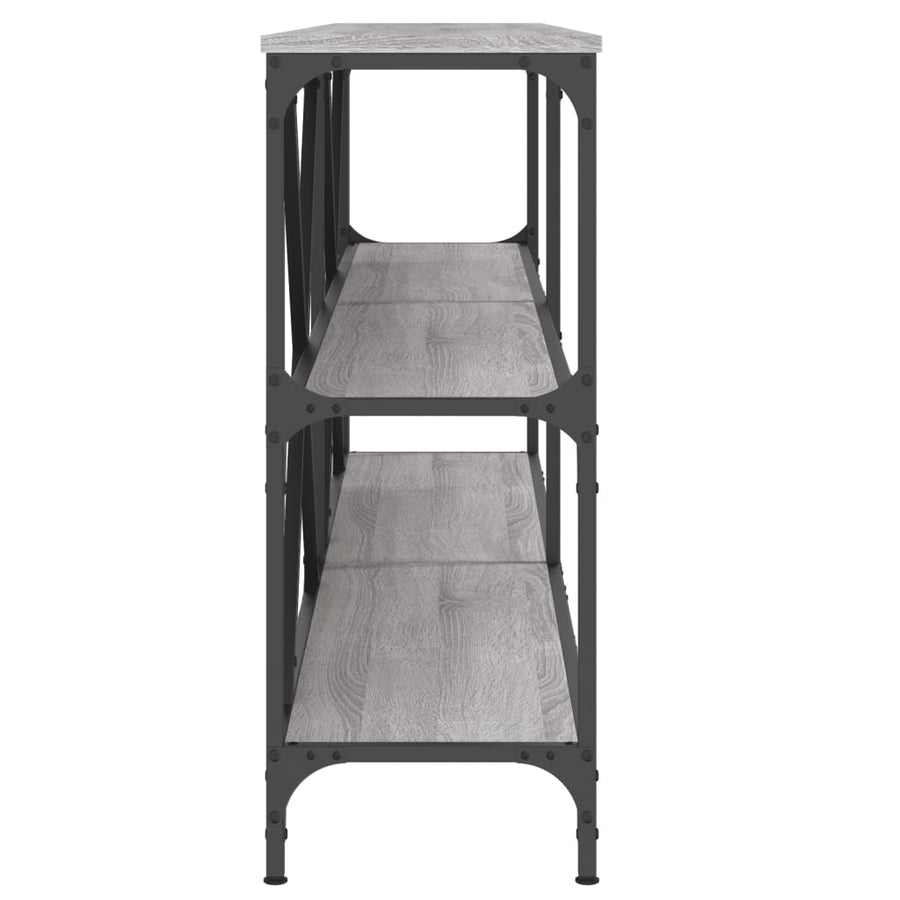 Wandtafel 180X30X75 Cm Bewerkt Hout En Ijzer Grijs Sonoma Eiken