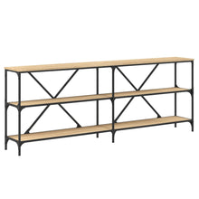 Wandtafel 200X30X75 Cm Bewerkt Hout En Ijzer Sonoma Eikenkleur