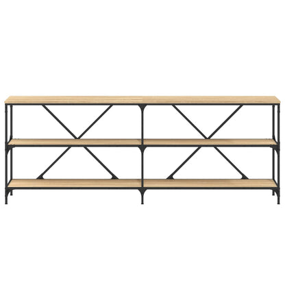 Wandtafel 200X30X75 Cm Bewerkt Hout En Ijzer Sonoma Eikenkleur
