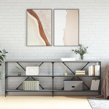 Wandtafel 200X30X75 Cm Bewerkt Hout En Ijzer Grijs Sonoma Eiken