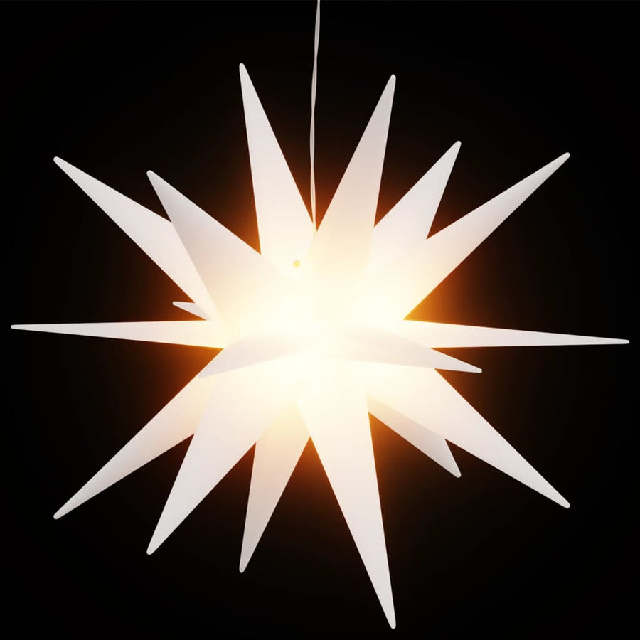 Kerstlampen met LED's 3 st inklapbaar 43 cm wit