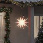 Kerstlampen met LED's 3 st inklapbaar 43 cm wit