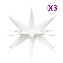 Kerstlampen met LED's 3 st inklapbaar 57 cm wit