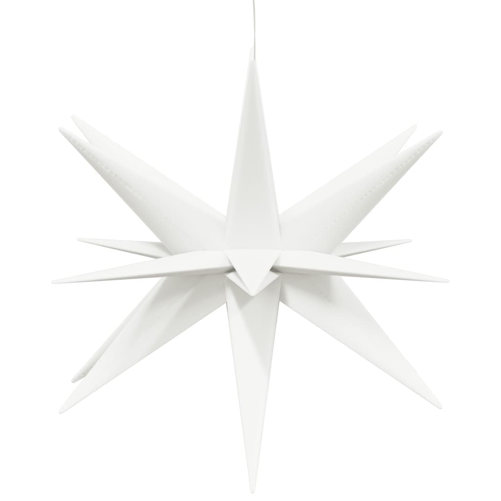 Kerstlampen met LED's 3 st inklapbaar 57 cm wit