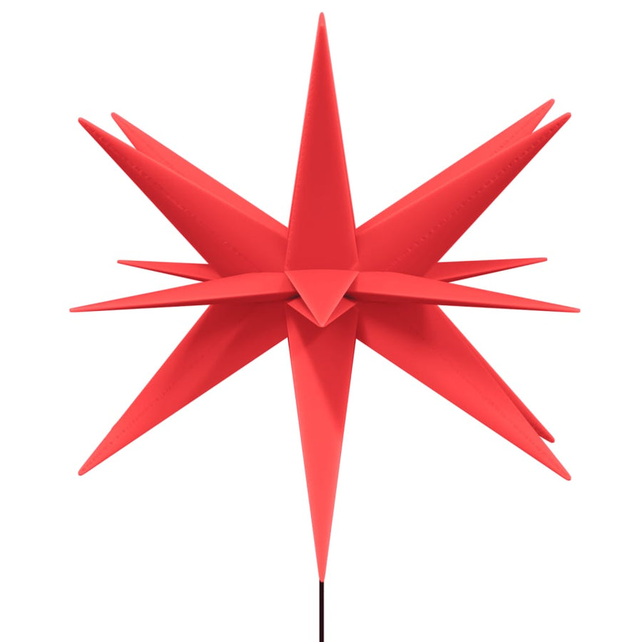 Kerstlampen Met Grondpin En Led's 3 St 57 Cm Rood