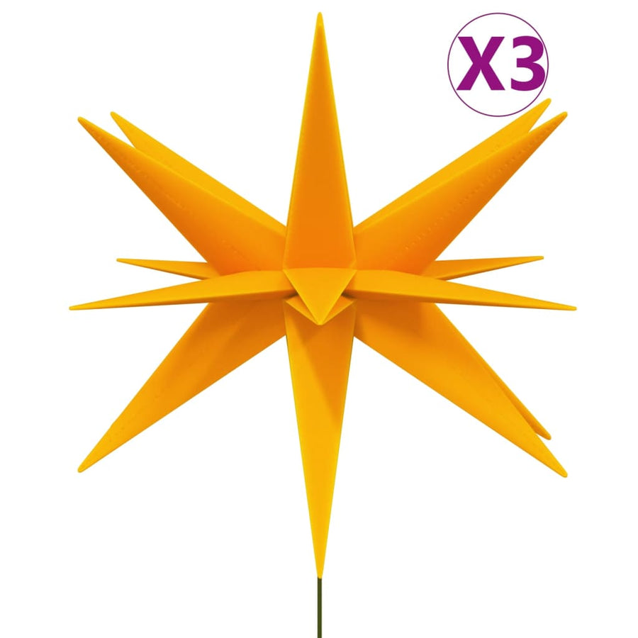 Kerstlampen Met Grondpin En Led's 57 Cm 1 3 Geel