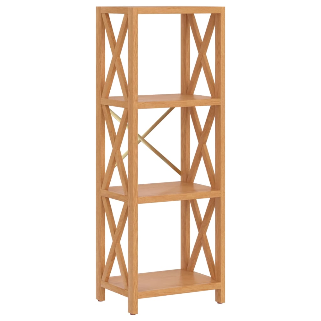 Opbergrek 4-Laags 40X30X Massief Eikenhout 40 cm