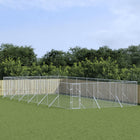 Hondenkennel 600x1400x200 cm gegalvaniseerd staal zilver