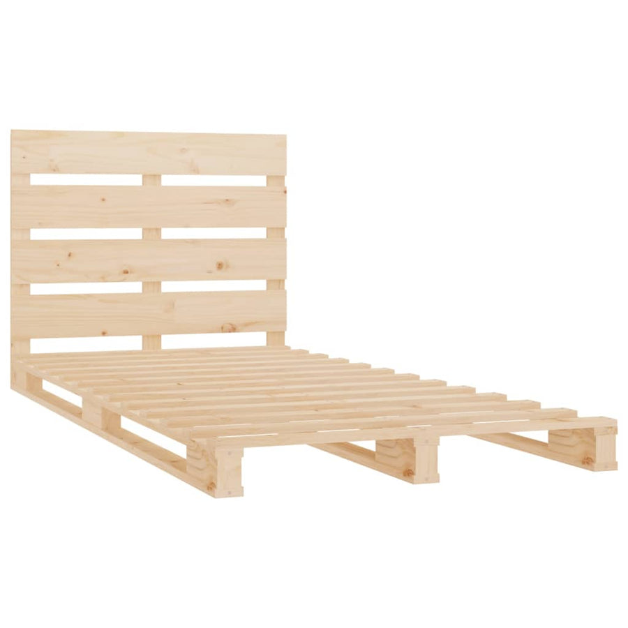 Bedframe Massief Grenenhout 90 x 190 cm Naturel