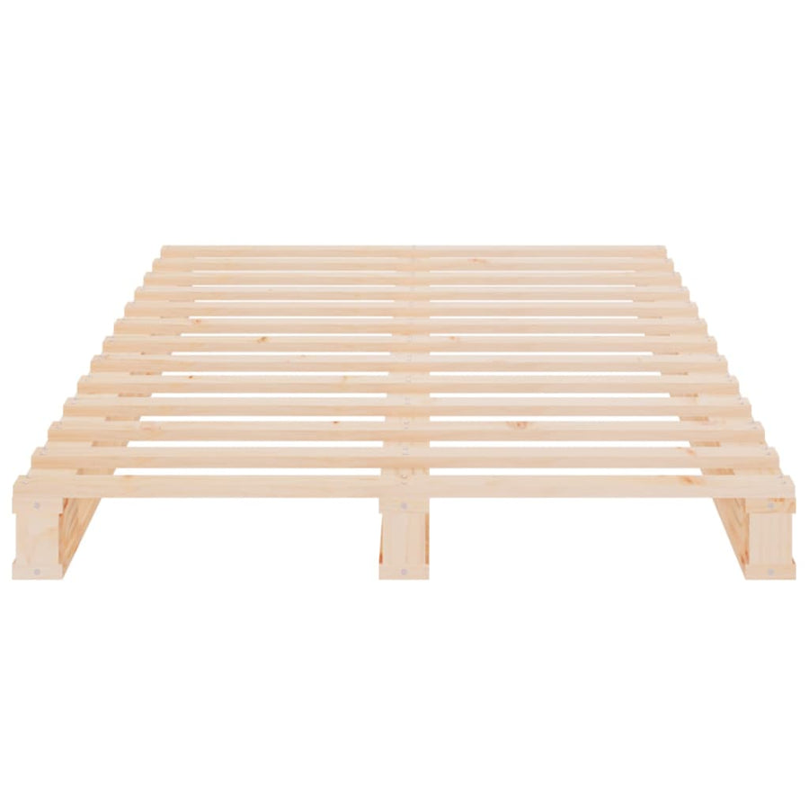 Bedframe Massief Grenenhout 90 x 190 cm Naturel