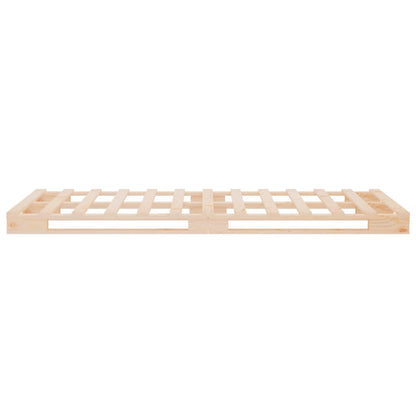 Bedframe Massief Grenenhout 90 x 190 cm Naturel