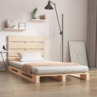 Bedframe massief grenenhout 90x190 cm naturel