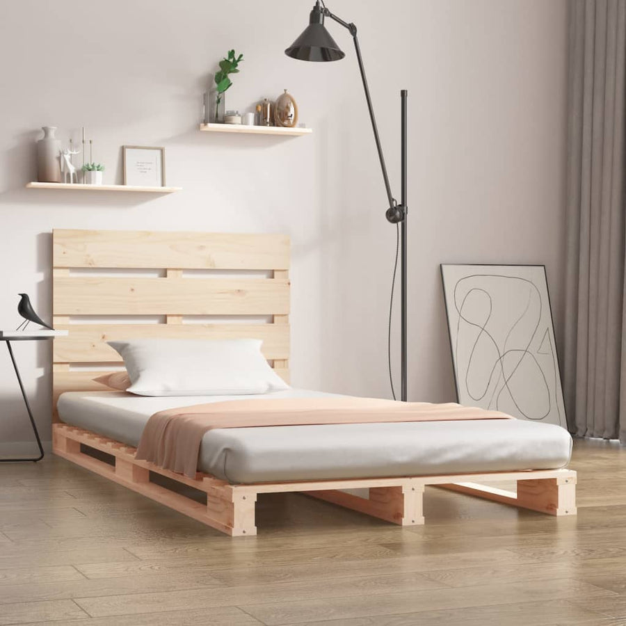 Bedframe Massief Grenenhout 90 x 190 cm Naturel