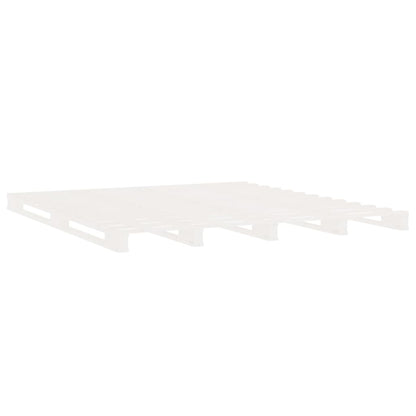 Bedframe massief grenenhout wit 120x190 cm 4FT Small Double 120 x 190 cm Wit