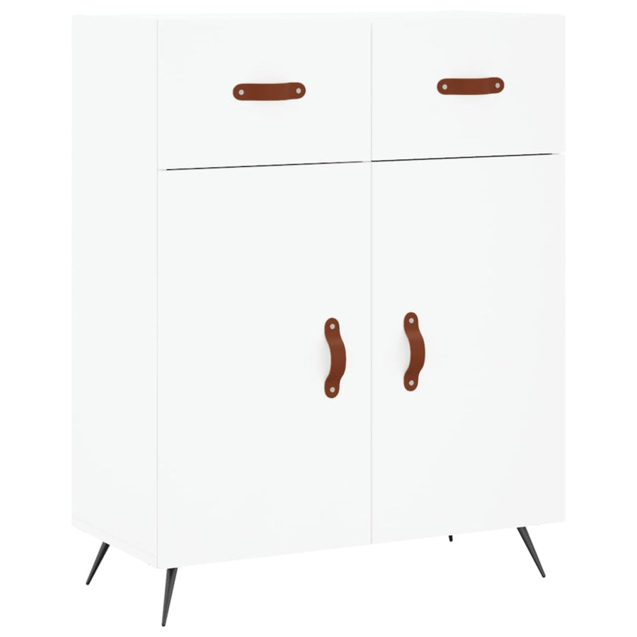 Dressoir 69,5X34X90 Cm Bewerkt Hout Wit