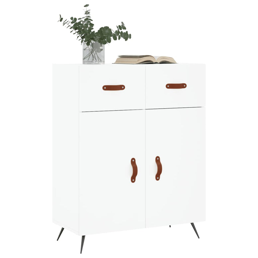 Dressoir 69,5X34X90 Cm Bewerkt Hout Wit