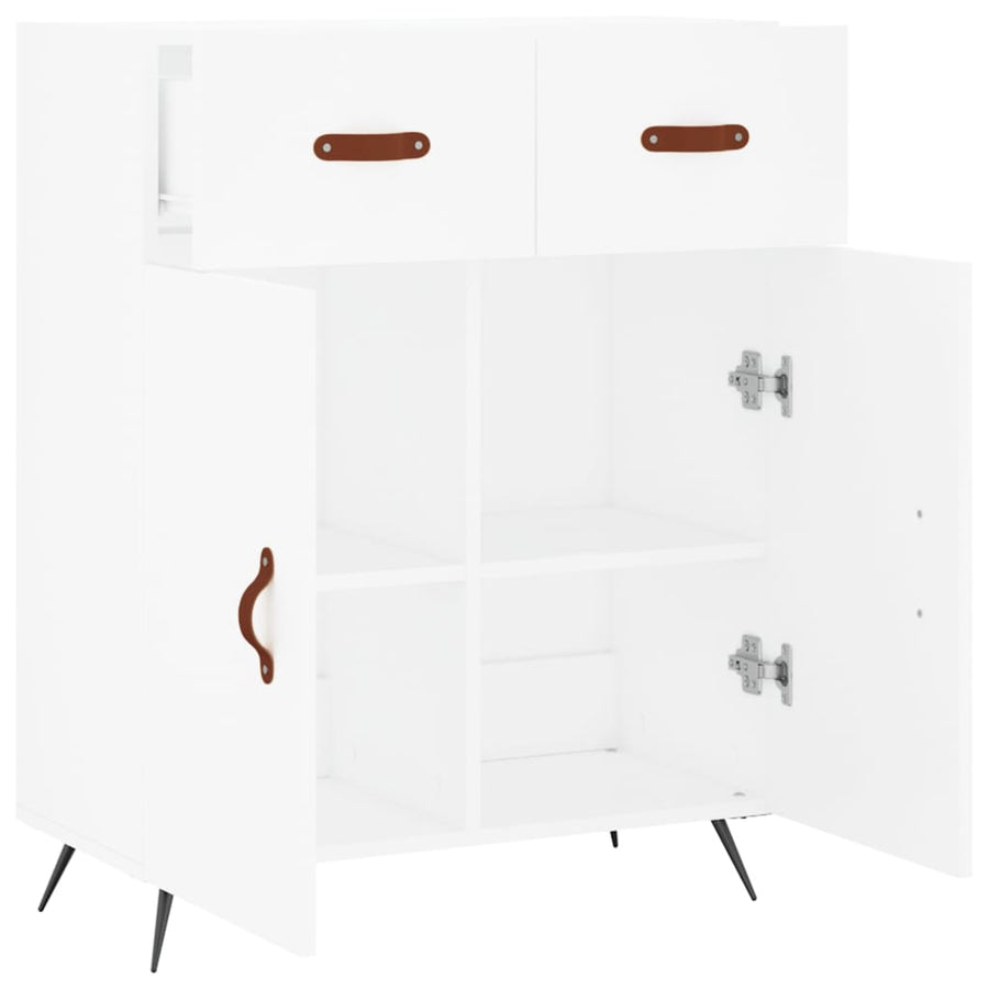 Dressoir 69,5X34X90 Cm Bewerkt Hout Wit