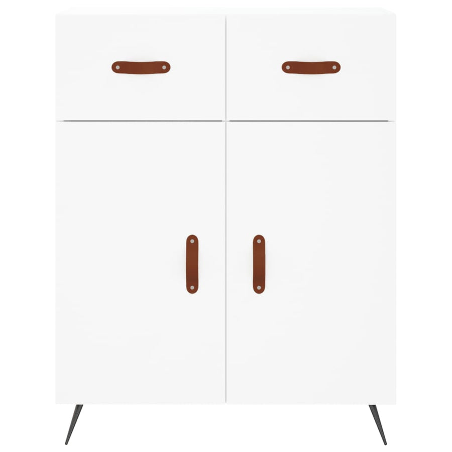 Dressoir 69,5X34X90 Cm Bewerkt Hout Wit