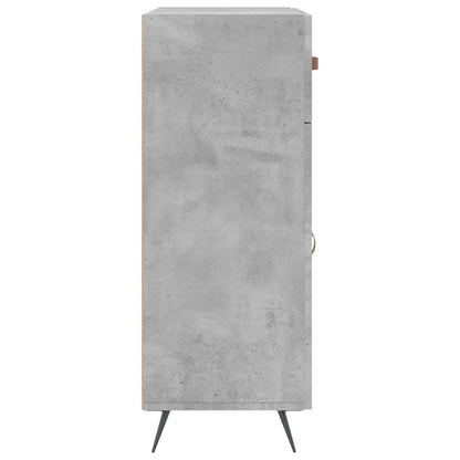 Dressoir 69,5X34X90 Cm Bewerkt Hout Betongrijs
