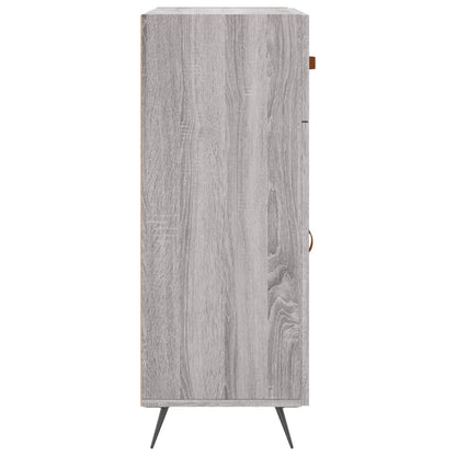Dressoir 69,5X34X90 Cm Bewerkt Hout Grijs Sonoma Eikenkleurig