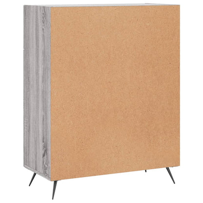 Dressoir 69,5X34X90 Cm Bewerkt Hout Grijs Sonoma Eikenkleurig