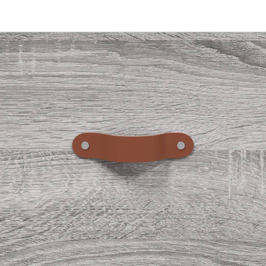 Dressoir 69,5X34X90 Cm Bewerkt Hout Grijs Sonoma Eikenkleurig