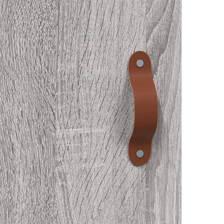 Dressoir 69,5X34X90 Cm Bewerkt Hout Grijs Sonoma Eikenkleurig