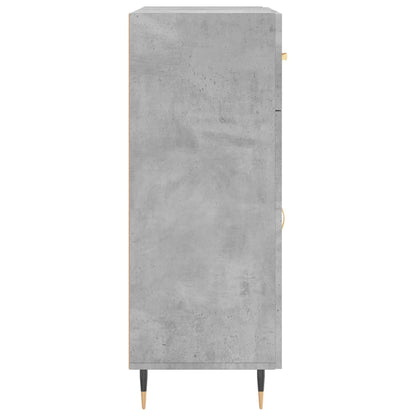 Dressoir 69,5X34X90 Cm Bewerkt Hout Betongrijs
