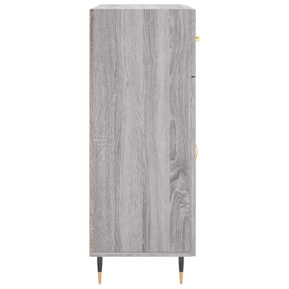 Dressoir 69,5X34X90 Cm Bewerkt Hout Grijs Sonoma Eikenkleurig
