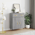 Sideboard 69.5x34x90 cm engineered wood grey Sonoma oak look