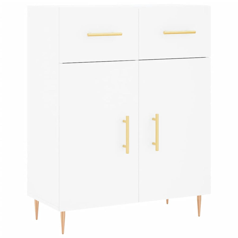 Dressoir 69,5X34X90 Cm Bewerkt Hout Wit
