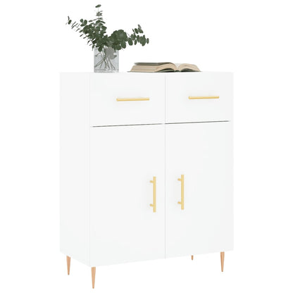 Dressoir 69,5X34X90 Cm Bewerkt Hout Wit